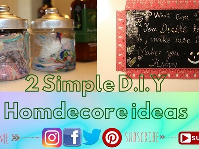 2 simple D.I.Y homedecor || Simple, Easy and Fun