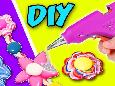 4 DIY JEWELRY WITH HOT GLUE and NAIL POLISH - 2 Awesome Ideas Mother`s Day | aPasos Crafts DIY