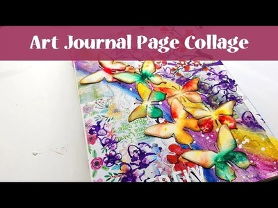 Art Journal Page with Paper Napkin - Beginners Tutorial