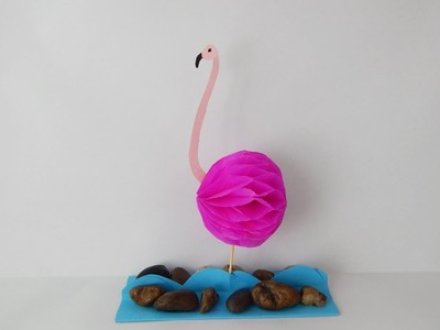 Decoration flamingo DIY honeycomb paper Dekoration Flamingo