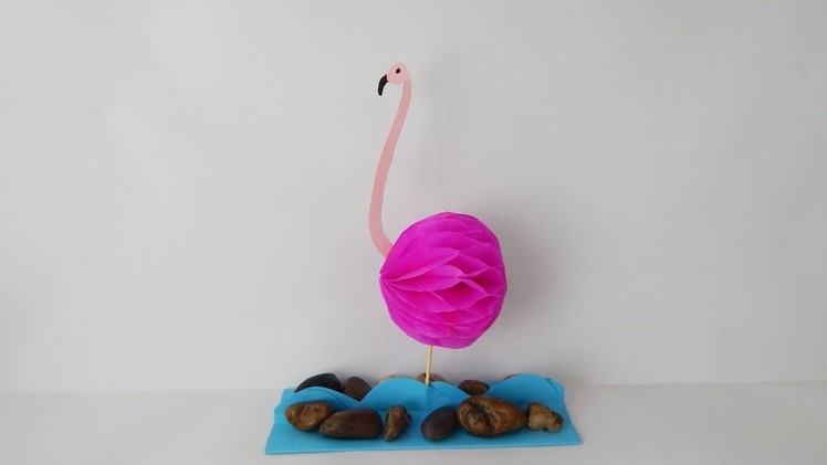 Decoration flamingo DIY honeycomb paper Dekoration Flamingo