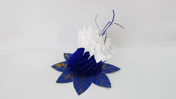 Decoration flower DIY honeycomb paper flower Dekoration Wabenpapier Blume