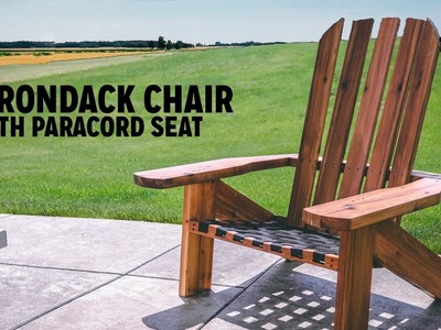 DIY Adirondack Chair With Paracord Seat