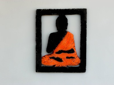 DIY BUDDHA WALL HANGING |  THERMOCOL CRAFTS |