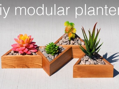 DIY Planter - Modern Succulent Planters | Woodworking