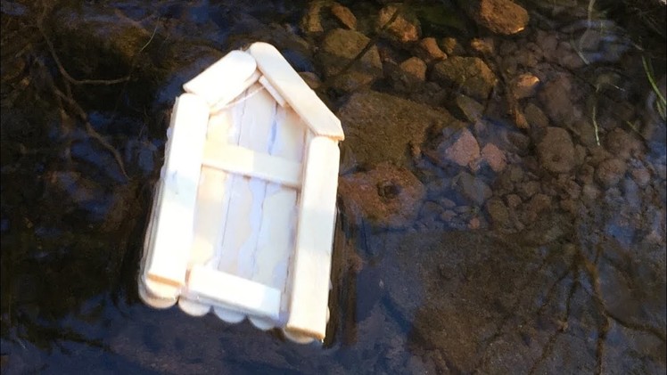 DIY Popsicle-Stick Boat!!