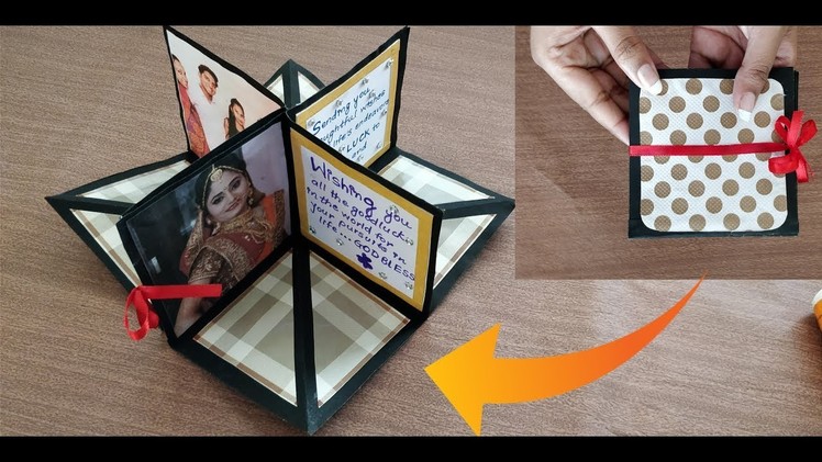 DIY square circular pop up greeting card|crafts villa