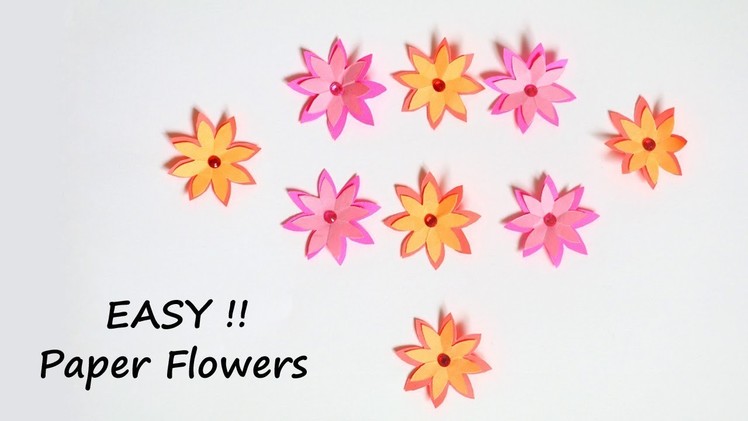 EASY Paper Flower Making Tutorial | Paper Crafts | Little Crafties