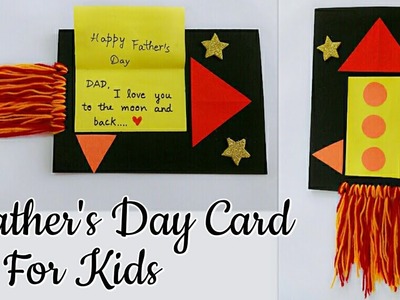 Father's Day Card.Father's Day Rocket Card.Father's Day Card Ideas for Kids