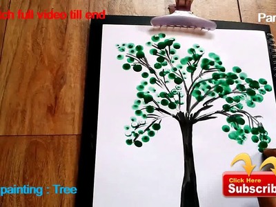 Finger painting || How to draw tree || water color painting || drawing for kids || by panira arts