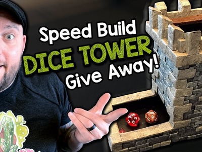 How to Build a Dice Tower - Giveaway & Template! (Black Magic Craft Episode 087)