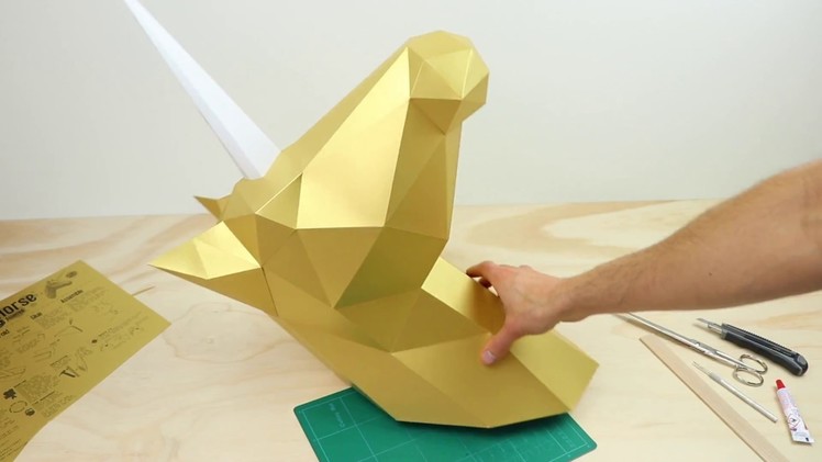 How to Make a Paper Unicorn Horse | 3D Papercraft DIY | no ORIGAMI