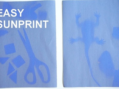 How to Make a Sunprint with Construction Paper