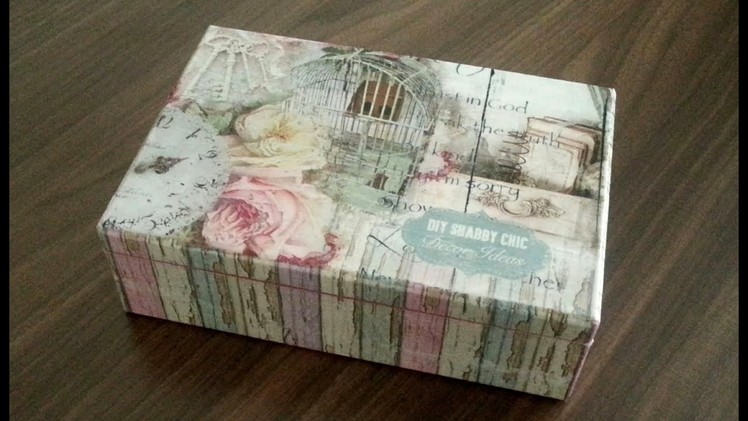 How To Make Decoupage On Wood - How To Paint Wood - Shabby Chic Jewelry Box