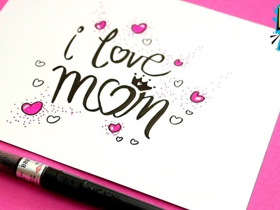 IDEAS -  HAPPY DAY MOM - HOW TO MAKE A MOTHER'S DAY CARD - MOM - COMO HACER UNA TARJETA DE MADRES