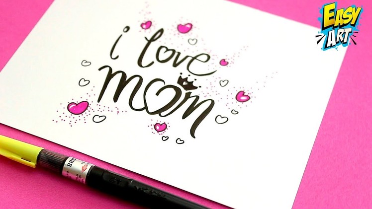 IDEAS -  HAPPY DAY MOM - HOW TO MAKE A MOTHER'S DAY CARD - MOM - COMO HACER UNA TARJETA DE MADRES