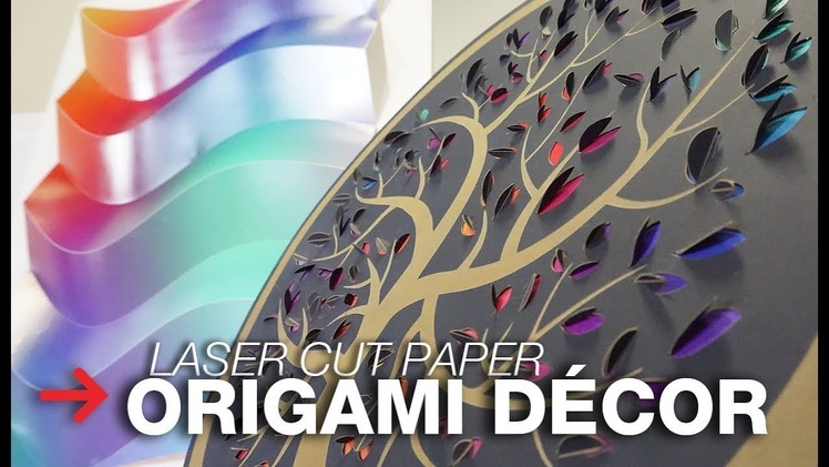 Laser Cut Origami | Laser Cutting Paper Décor | Interior Design