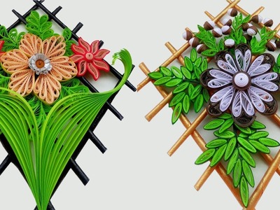 Paper Quilling | Two different types Wall Hangers for Room Decoration | Paper Quilling Art