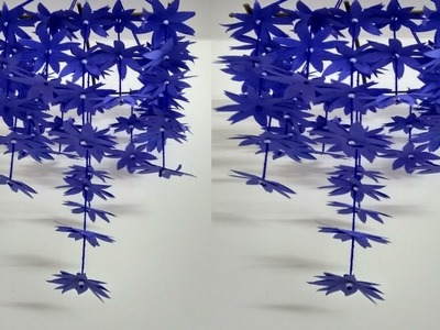PAPER WIND CHIME || MAKE PAPER WIND CHIME OUT OF PAPER || HANDMADE WIND CHIME || PAPER WALL HANGING.