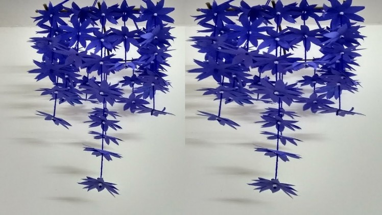 PAPER WIND CHIME || MAKE PAPER WIND CHIME OUT OF PAPER || HANDMADE WIND CHIME || PAPER WALL HANGING.
