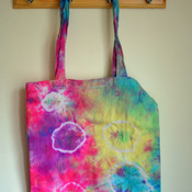 Rings Tie Dye Tote Bag