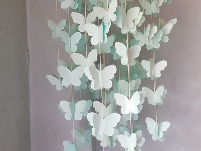 Wall hanging paper butterfly decoration | Rose Crafts T.v | Rose Difusa