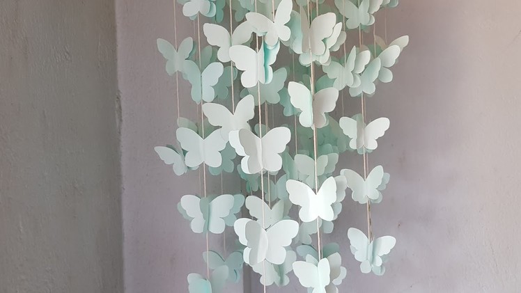 Wall hanging paper butterfly decoration | Rose Crafts T.v | Rose Difusa