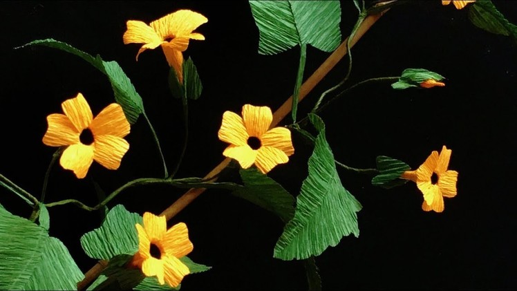 ABC TV | How To Make Black Eyed Susan Vine Paper Flower - Craft Tutorial