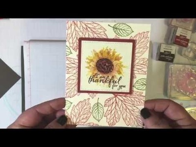 Alternative Idea #2: Sept. 2017 Paper Pumpkin Kit Layered Leaves and Stampin' Up! Painted Harvest