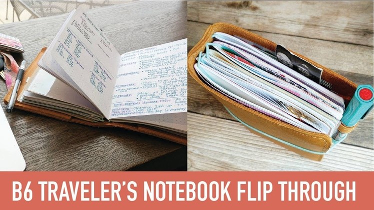 B6 Traveler's Notebook Flip Through | SEPT 2017 | Yellow Paper House