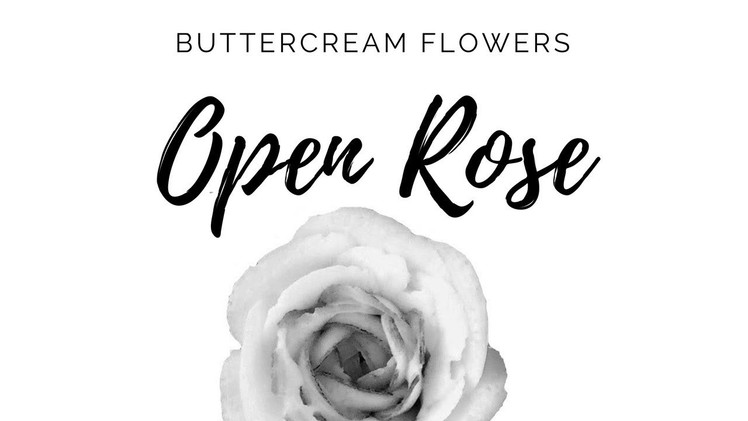 BUTTERCREAM Open Rose - How to make Buttercream Flowers by Olga Zaytseva