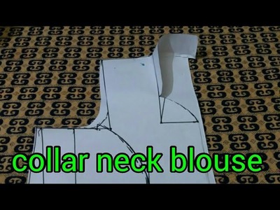 Collar Neck Blouse Paper Cutting ( Happy Diwali )