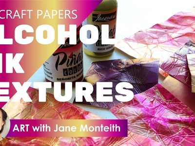 Cool DIY Alcohol Ink Vintage Effect Paper Textures!