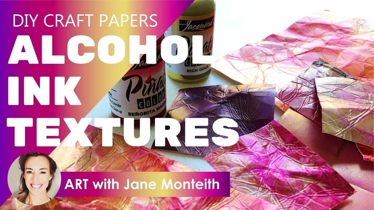Cool DIY Alcohol Ink Vintage Effect Paper Textures!