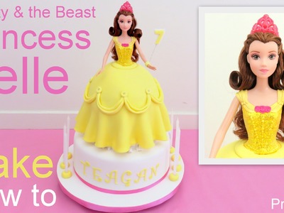 Disney Princess Belle Doll Cake How to By Pink Cake Princess