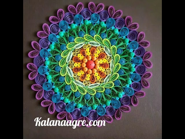 Diwali Decor Paper Quilling. Paper Rangoli Innovative