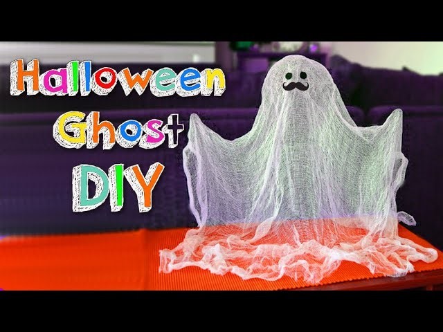 DIY Easy Halloween crafts -  how to make a funny ghost - Halloween DIYs decoration - Mr. DIY