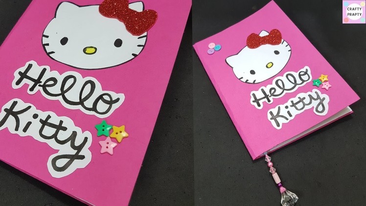 DIY Hello Kitty Notebook. How to make Notebook. DIY Notebook