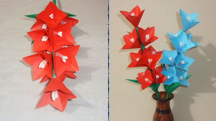 DIY - How to make easy paper flower sticks