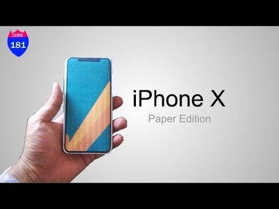 DIY iPhone X Paper Edition #paperiphonex