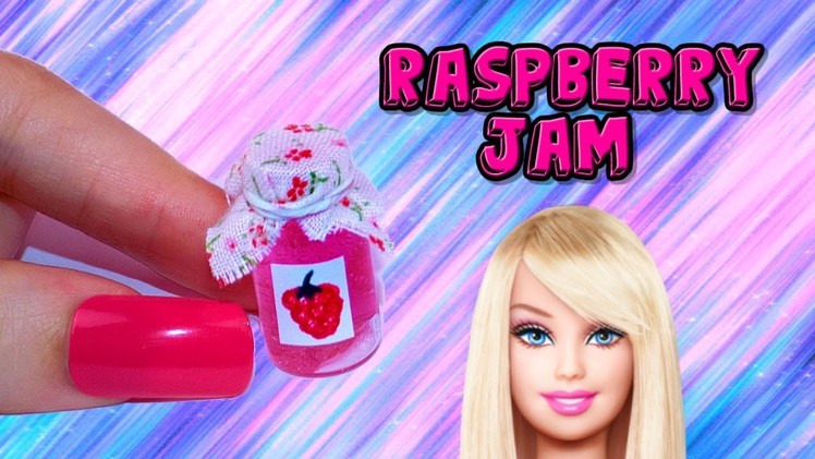 DIY Miniature Raspberry Jam - How to Make LPS Crafts Stuff Barbie Doll Accessories Dollhouse Things