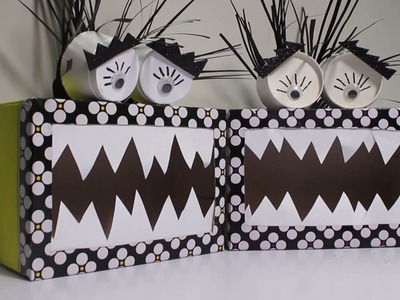 DIY monster crafts for kids | how to recycle tissue box covers | #kids fun tutorial
