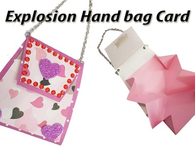 DIY Mother's Day Gift Idea | How to make Explosion Hand bag Card | JK Arts 1395 #MothersDayCraft