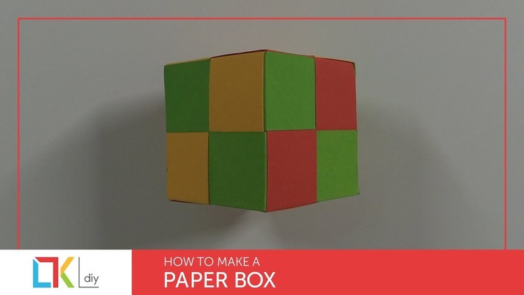 DIY Paper crafts #7 - How to make a paper box (Cube)