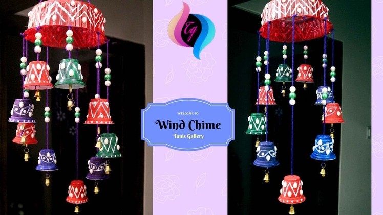 DIY wind chimes - How to make wind chimes out of plastic - Making wind chimes out recycled materials