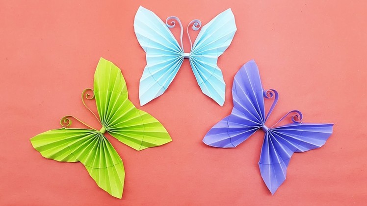 Easy Paper Butterfly Origami - DIY Paper Crafts - How to make Paper Butterflies