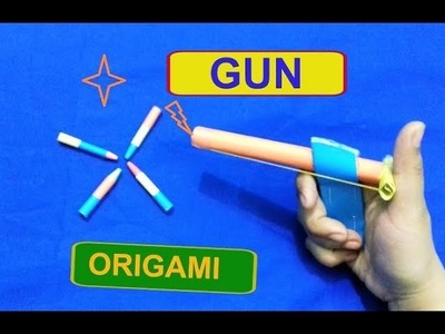 Easy Paper GUN - How to Make a Easy Paper Gun that Shoots Paper BULLETS