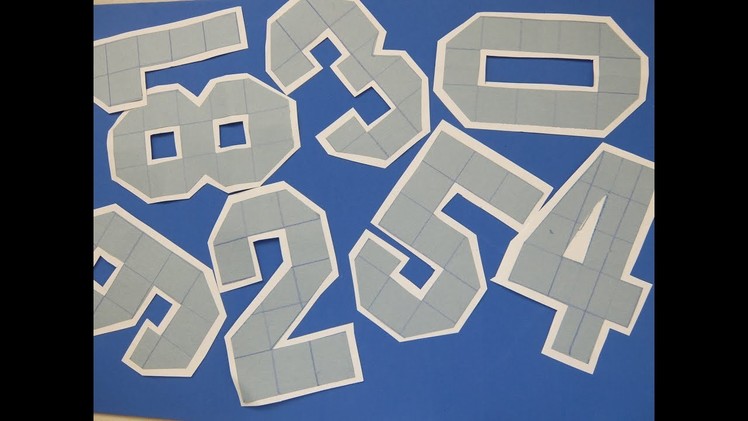 Easy to Make Number Cutting with Grid Paper Crafts