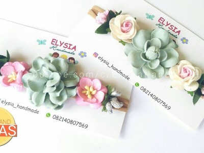 Headband Ideas : Tropical Paper Flowers Headband | DIY by Elysia Handmade