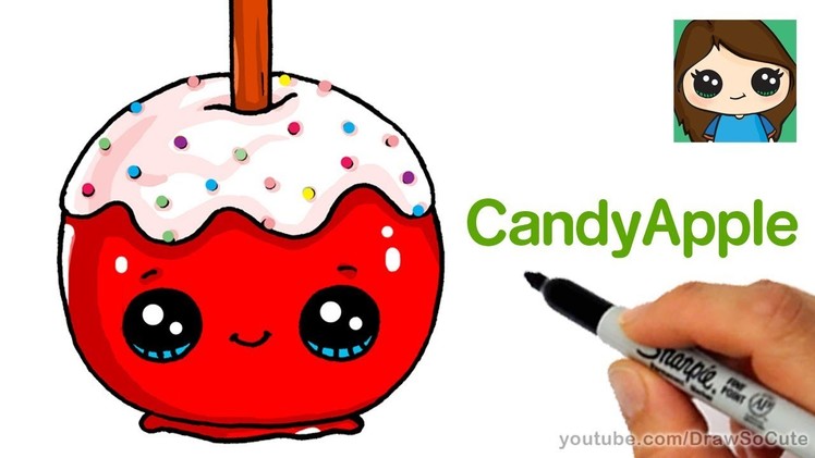 How to Draw a Candy Apple Easy